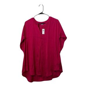 Fusion Pink Satin Blouse from Old Navy XXL